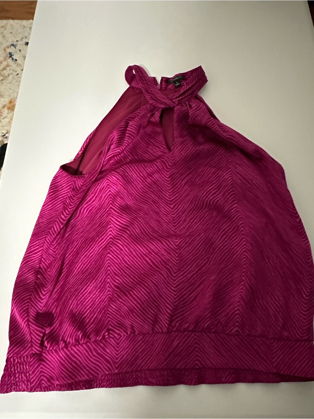 Ann Taylor Pink Halter Going Out Top, Size 4